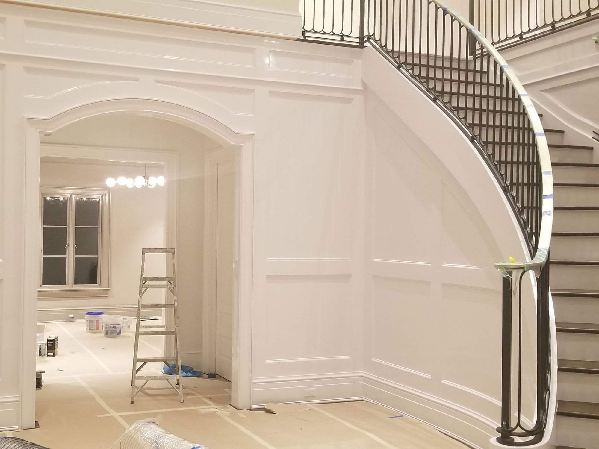 grand staircase high gloss paint